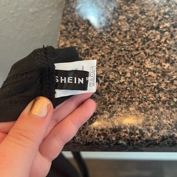 SHEIN- black wrap top (can be worn different ways) - Picture 5 of 5